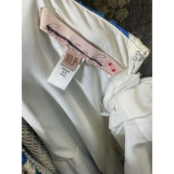 Anthropologie Blue and Purple Midi Dress - Picture 8 of 8